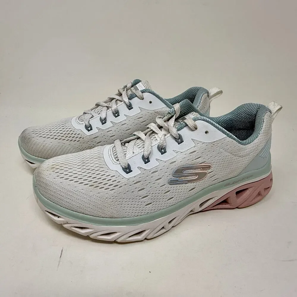 Skechers Glide Step Altus Sneakers Womens Sz 8 White Sporty Lightweight‎ K.7.4
